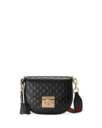 gucci padlock medium guccissima curved crossbody bag|Gucci crossbody bags for women.